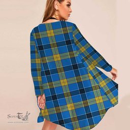 ScotsTee Shop Scottish Laing Clan Tartan Beach Kimono Womens Beach Cover Up