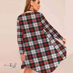 ScotsTee Shop Scottish MacDuff Dress Modern Clan Tartan Beach Kimono Womens Beach Cover Up