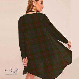ScotsTee Shop Scottish Gray Hunting Clan Tartan Beach Kimono Womens Beach Cover Up