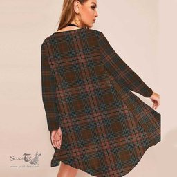 ScotsTee Shop Scottish Kennedy Weathered Clan Tartan Beach Kimono Womens Beach Cover Up