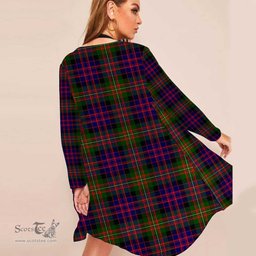 ScotsTee Shop Scottish MacDonnell of Glengarry Modern Clan Tartan Beach Kimono Womens Beach Cover Up