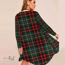 ScotsTee Shop Scottish MacDiarmid Modern Clan Tartan Beach Kimono Womens Beach Cover Up