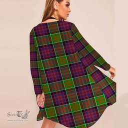 ScotsTee Shop Scottish MacDonald of Clanranald Clan Tartan Beach Kimono Womens Beach Cover Up