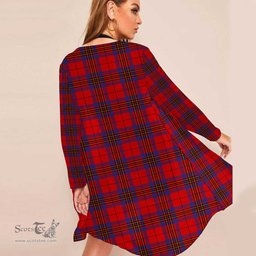 ScotsTee Shop Scottish Leslie Modern Clan Tartan Beach Kimono Womens Beach Cover Up