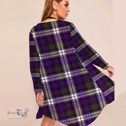 ScotsTee Shop Scottish MacDonald Dress Modern Clan Tartan Beach Kimono Womens Beach Cover Up
