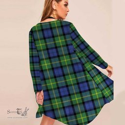 ScotsTee Shop Scottish Gordon Old Ancient Clan Tartan Beach Kimono Womens Beach Cover Up