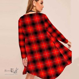 ScotsTee Shop Scottish MacIver Modern Clan Tartan Beach Kimono Womens Beach Cover Up