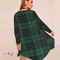 ScotsTee Shop Scottish MacLean Hunting Clan Tartan Beach Kimono Womens Beach Cover Up