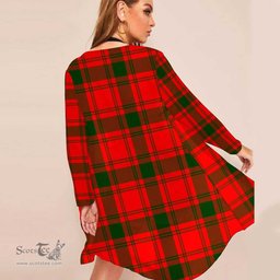 ScotsTee Shop Scottish MacQuarrie Modern Clan Tartan Beach Kimono Womens Beach Cover Up