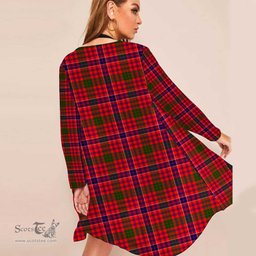 ScotsTee Shop Scottish MacRae Modern Clan Tartan Beach Kimono Womens Beach Cover Up