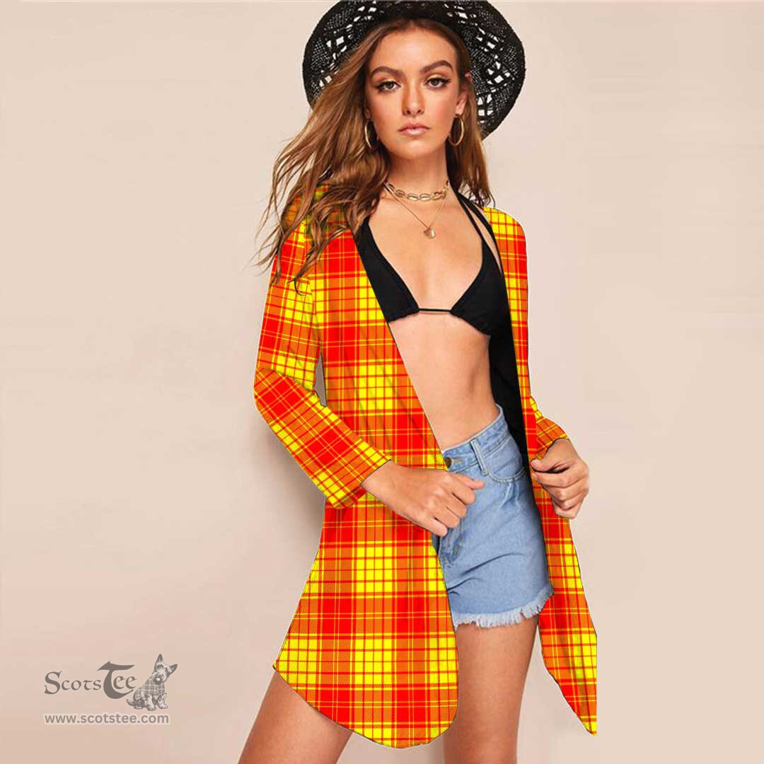 ScotsTee Shop Scottish MacMillan Clan Clan Tartan Beach Kimono Womens Beach Cover Up