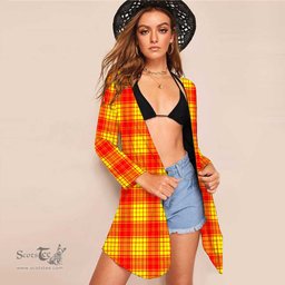 ScotsTee Shop Scottish MacMillan Clan Clan Tartan Beach Kimono Womens Beach Cover Up