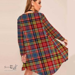 ScotsTee Shop Scottish Ogilvie Clan Tartan Beach Kimono Womens Beach Cover Up