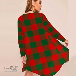 ScotsTee Shop Scottish Moncrieffe Clan Tartan Beach Kimono Womens Beach Cover Up