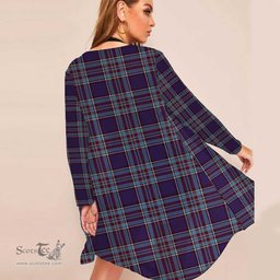 ScotsTee Shop Scottish RCAF Clan Tartan Beach Kimono Womens Beach Cover Up