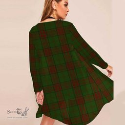ScotsTee Shop Scottish Maxwell Hunting Clan Tartan Beach Kimono Womens Beach Cover Up