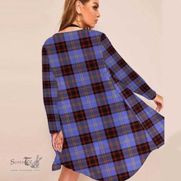 ScotsTee Shop Scottish Rutherford Clan Tartan Beach Kimono Womens Beach Cover Up