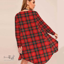 ScotsTee Shop Scottish Stuart of Bute Clan Tartan Beach Kimono Womens Beach Cover Up