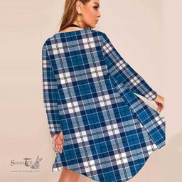 ScotsTee Shop Scottish Strathclyde District Clan Tartan Beach Kimono Womens Beach Cover Up