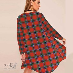 ScotsTee Shop Scottish Sinclair Ancient Clan Tartan Beach Kimono Womens Beach Cover Up