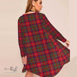 ScotsTee Shop Scottish Shaw Red Modern Clan Tartan Beach Kimono Womens Beach Cover Up