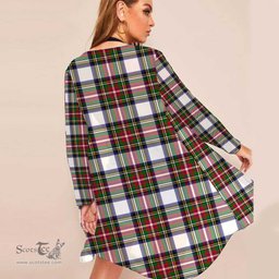 ScotsTee Shop Scottish Stewart Dress Modern Clan Tartan Beach Kimono Womens Beach Cover Up