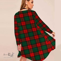 ScotsTee Shop Scottish Stewart Atholl Modern Clan Tartan Beach Kimono Womens Beach Cover Up