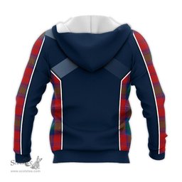 ScotsTee Shop Scottish Byres (Byses) Clan Scottish Crest and Scottish Thistle Sport Tartan Hoodie