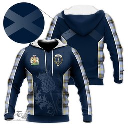 ScotsTee Shop Scottish Bell Clan Scottish Crest and Scottish Thistle Sport Tartan Hoodie