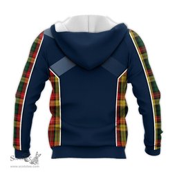 ScotsTee Shop Scottish Buchanan Clan Scottish Crest and Scottish Thistle Sport Tartan Hoodie