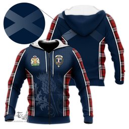 ScotsTee Shop Scottish Brodie Dress Clan Scottish Crest and Scottish Thistle Sport Tartan Hoodie