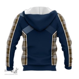 ScotsTee Shop Scottish Baillie Dress Clan Scottish Crest and Scottish Thistle Sport Tartan Hoodie