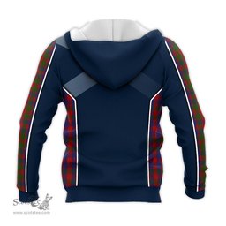 ScotsTee Shop Scottish Gow Clan Scottish Crest and Scottish Thistle Sport Tartan Hoodie