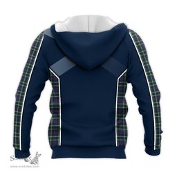 ScotsTee Shop Scottish Allardice Clan Scottish Crest and Scottish Thistle Sport Tartan Hoodie