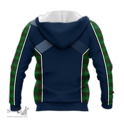 ScotsTee Shop Scottish Beveridge Clan Scottish Crest and Scottish Thistle Sport Tartan Hoodie