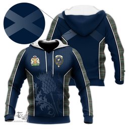 ScotsTee Shop Scottish Craig Clan Scottish Crest and Scottish Thistle Sport Tartan Hoodie