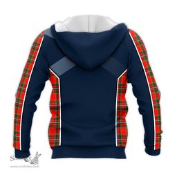 ScotsTee Shop Scottish Drummond of Perth Clan Scottish Crest and Scottish Thistle Sport Tartan Hoodie
