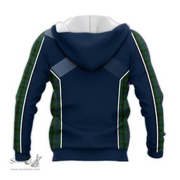 ScotsTee Shop Scottish Davidson Clan Scottish Crest and Scottish Thistle Sport Tartan Hoodie