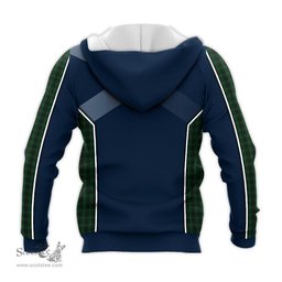 ScotsTee Shop Scottish Graham Clan Scottish Crest and Scottish Thistle Sport Tartan Hoodie