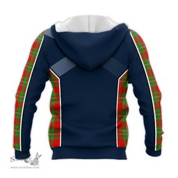 ScotsTee Shop Scottish Grierson Clan Scottish Crest and Scottish Thistle Sport Tartan Hoodie