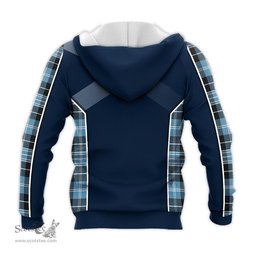 ScotsTee Shop Scottish Clark (Lion) Ancient Clan Scottish Crest and Scottish Thistle Sport Tartan Hoodie