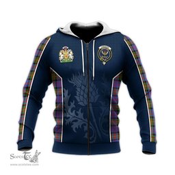ScotsTee Shop Scottish Carnegie Ancient Clan Scottish Crest and Scottish Thistle Sport Tartan Hoodie