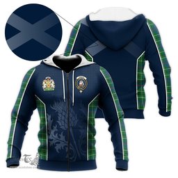 ScotsTee Shop Scottish Duncan Ancient Clan Scottish Crest and Scottish Thistle Sport Tartan Hoodie