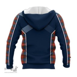 ScotsTee Shop Scottish Fraser Ancient Clan Scottish Crest and Scottish Thistle Sport Tartan Hoodie