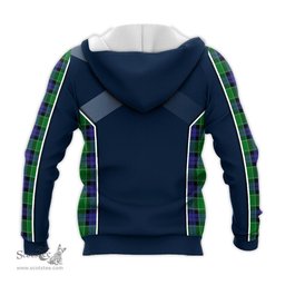 ScotsTee Shop Scottish Graham of Menteith Modern Clan Scottish Crest and Scottish Thistle Sport Tartan Hoodie