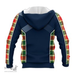 ScotsTee Shop Scottish Gibsone (Gibson-Gibbs) Clan Scottish Crest and Scottish Thistle Sport Tartan Hoodie