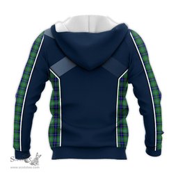 ScotsTee Shop Scottish Douglas Clan Scottish Crest and Scottish Thistle Sport Tartan Hoodie