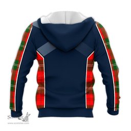 ScotsTee Shop Scottish Gartshore Clan Scottish Crest and Scottish Thistle Sport Tartan Hoodie