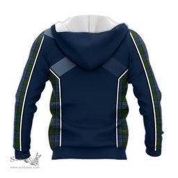 ScotsTee Shop Scottish Colquhoun Clan Scottish Crest and Scottish Thistle Sport Tartan Hoodie