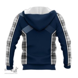 ScotsTee Shop Scottish Glendinning Clan Scottish Crest and Scottish Thistle Sport Tartan Hoodie